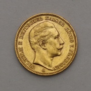 Zlatá 20 Marka 1905 A - Wilhelm II. - Prusko