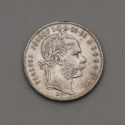Stříbrný Zlatník 1874 KB - František Josef I. - Vzácný!