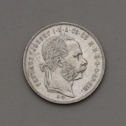 Stříbrný Zlatník 1877 KB - František Josef I. - Vzácný!