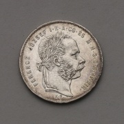 Stříbrný Zlatník 1878 KB - František Josef I. - Super Stav!