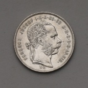 Stříbrný Zlatník 1879 KB - František Josef I. - Super Stav!