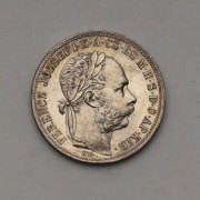Stříbrný Zlatník 1882 KB - František Josef I. - Super Stav!