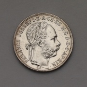 Stříbrný Zlatník 1885 KB - František Josef I. - Super Stav!