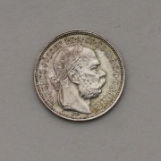Stříbrná Koruna Františka Josefa I. 1895 KB - Super Stav!