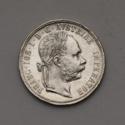 Stříbrný Zlatník Františka Josefa I. 1887 bz - Super Stav!