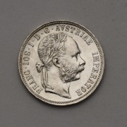 Stříbrný Zlatník Františka Josefa I. 1888 bz - Super Stav!