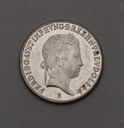 Stříbrný 20 Krejcar Ferdinanda I.(V.) 1844 B s Madonou - Top!