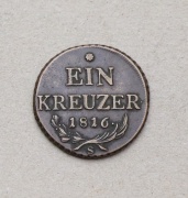 Měděný 1 Krejcar Františka Josefa I. (II.) 1816 S