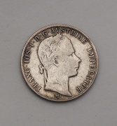 Stříbrný Zlatník 1858 M - František Josef - Patina!