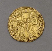Zlatý Dukát Pavel II. (1464-1471) - Papežský Řím! Vzácný!