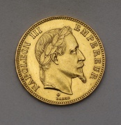 Zlatý 100 Frank 1867 BB - Napoleon III.