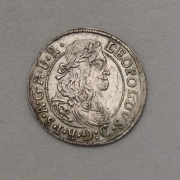 Stříbrný 3 Krejcar Leopolda I. 1673 - Hall!