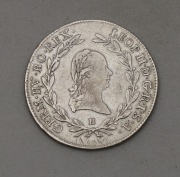 Stříbrný 20 Krejcar Leopolda II. 1791 B