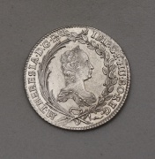 Stříbrný 20 Krejcar Marie Terezie II. 1765 - Praha - Krásný Stav!