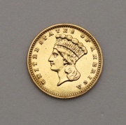 Zlatý Dollar 1862 P - Indian Princess!
