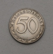 Niklový 50 Pfennig 1938 B - 3. Říše