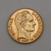 Zlaté 20 Bolivares 1911 - Venezuela