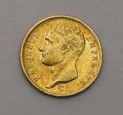 Zlatý 20 Frank 1807 A - Napoleon I. - Bez Věnce!
