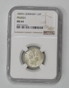 Stříbrný 1/6 Tolar 1849 A - Friedrich Wilhelm IV. - NGC MS64!