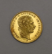 Zlatý Dukát Františka Josefa 1868 A - Super Stav!