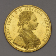 Zlatý 4 Dukát Františka Josefa I. 1914 - Super Stav!