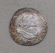 Stříbrný Tolar 1651 - Ferdinand III. - Krásná patina!