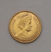 Zlatý 5 Gulden 1912 - Wilhelmina - Holandsko