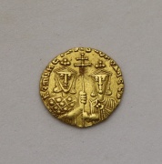 Zlatý Solidus (924-931) Romanvs I. + Constantin VII.