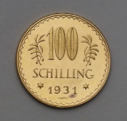 Zlatý 100 Schilling 1931 - Top Stav!