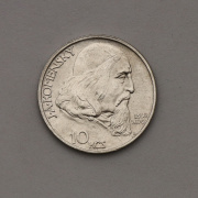 Stříbrná 10 Koruna 1957 - J. A. Komenský - Vzácná!