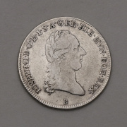 Stříbrný 1/4 Tolar 1789 B - Josef II. - Křížový
