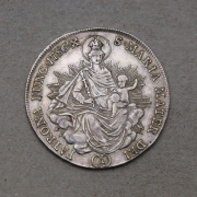 Stříbrný Andělský 1/2 Tolar 1786 A - Josef II. - Madona