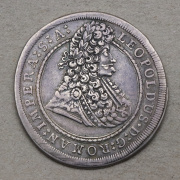 Stříbrný 1/2 Tolar 1695 GE - Leopold I. - Vzácný!