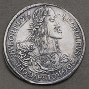Stříbrný Tolar 1662 KB - Leopold I. - Velmi vzácný!