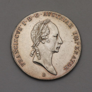 Stříbrný Tolar Františka I.(II.) 1825 B - Super stav! Vzácný!