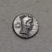 Stříbrný Denár - L. Roscius Fabatus - 59 př. n. l . - Vzácný!