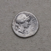 Stříbrný Denár - Mn. Aemilius Lepidus - 114 - 113 př. n. l.