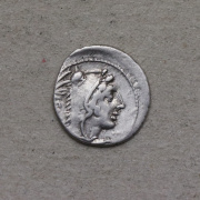 Stříbrný Denár L. Thorius Balbus 105 př. n. l.