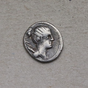 Stříbrný Denár C. Postumius 73 př. n. l. - Řím