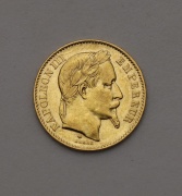 Zlatý 20 Frank 1866 BB - Napoleon III.