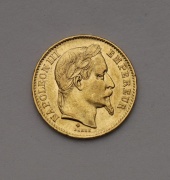 Zlatý 20 Frank 1868 BB - Napoleon III.