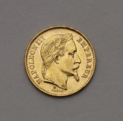 Zlatý 20 Frank 1869 BB - Napoleon III. - Super Stav!