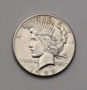 Stříbrný Peace Dollar 1928