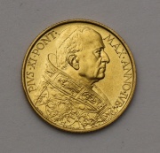 Zlatá 100 Lire 1934 - Pius XI. - Vatikán -Vzácný!