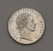 Stříbrný 20 Krejcar 1856 B - František Josef