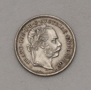 Stříbrný 10 Krejcar 1872 bz - František Josef