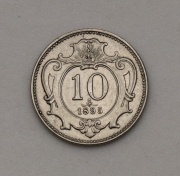 10 Heller 1895 bz - František Josef I.