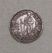 Stříbrný 1/4 Tolar Maximiliana III. 1615 - Super Stav!