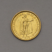 Zlatá 20 Koruna Františka Josefa I. 1905 KB - Vzácnější!